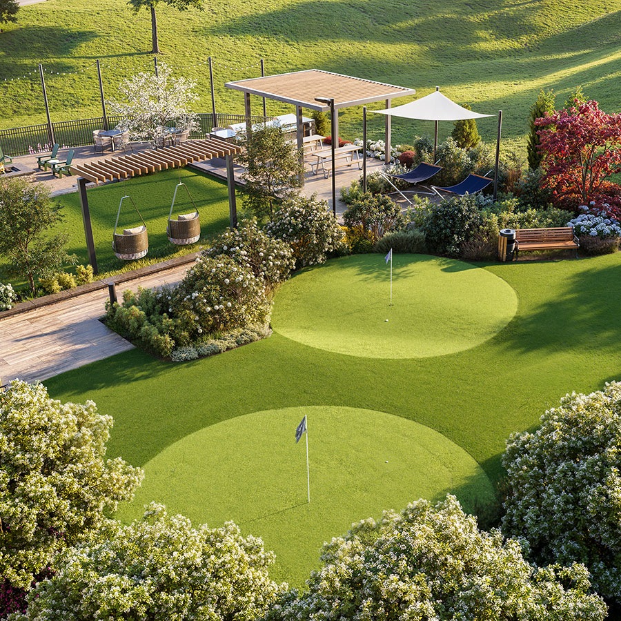 golf course aerial photo