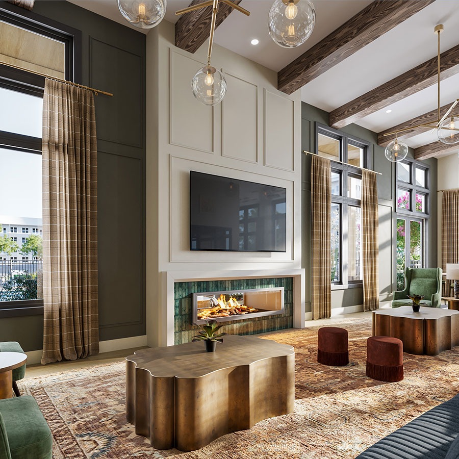 great room with natural lighting